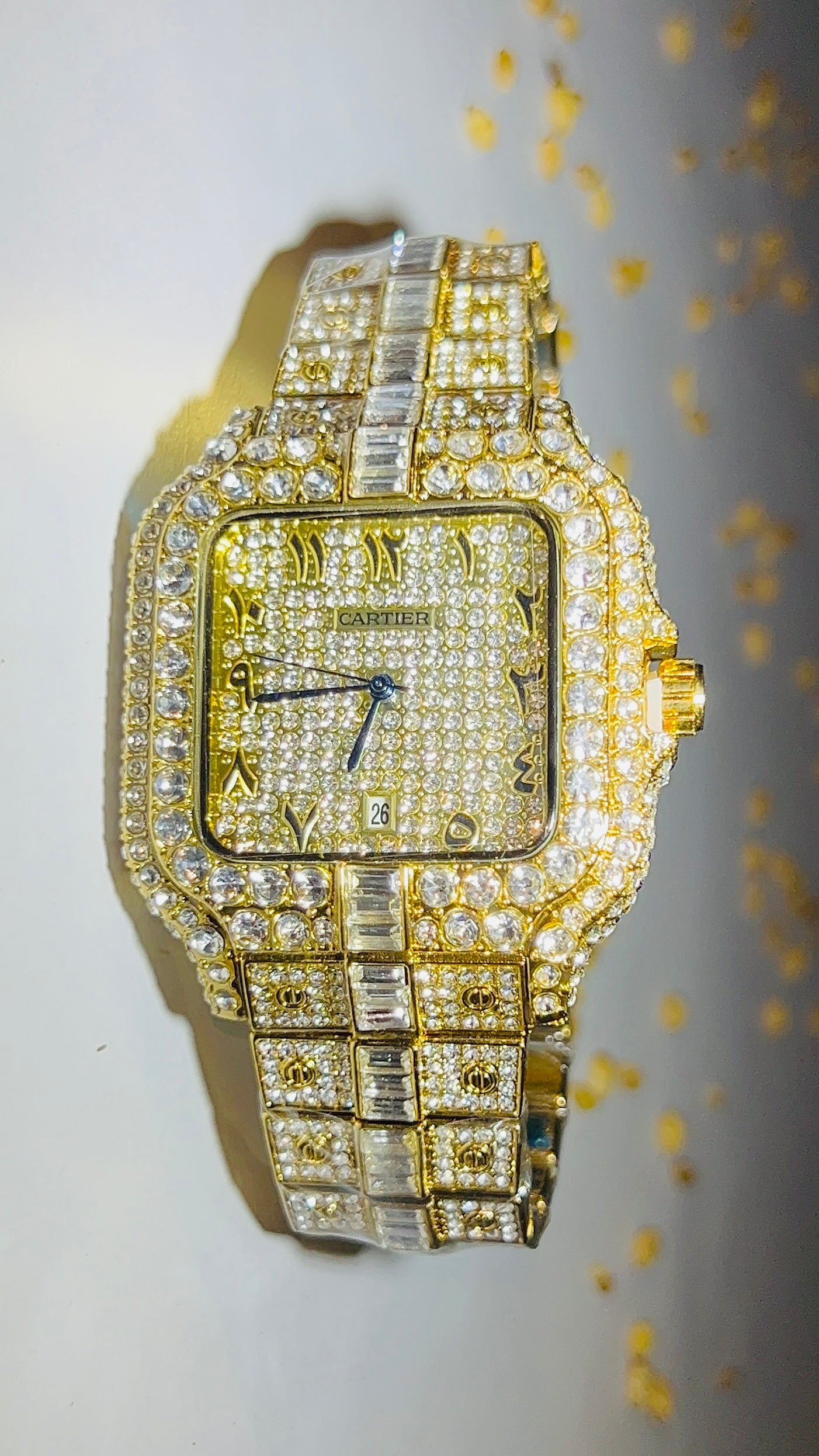 Cartier Iced-Tone Luxury Watch