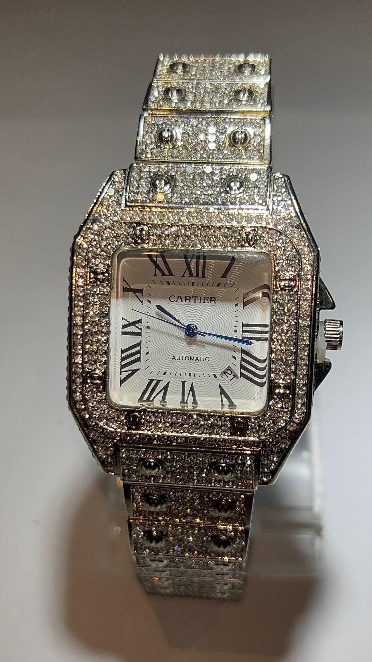 Cartier Iced-Tone Luxury Watch