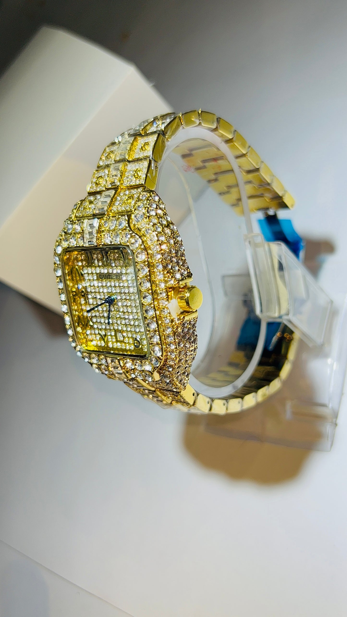Cartier Iced-Tone Luxury Watch