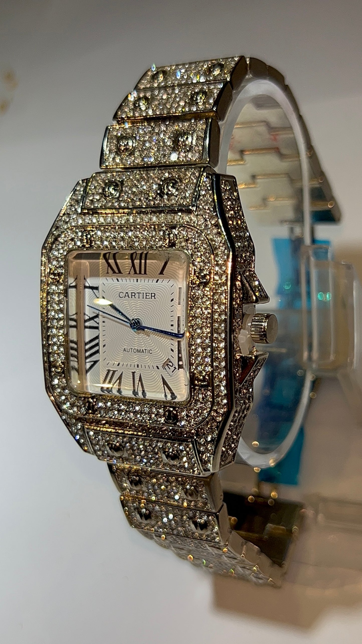Cartier Iced-Tone Luxury Watch
