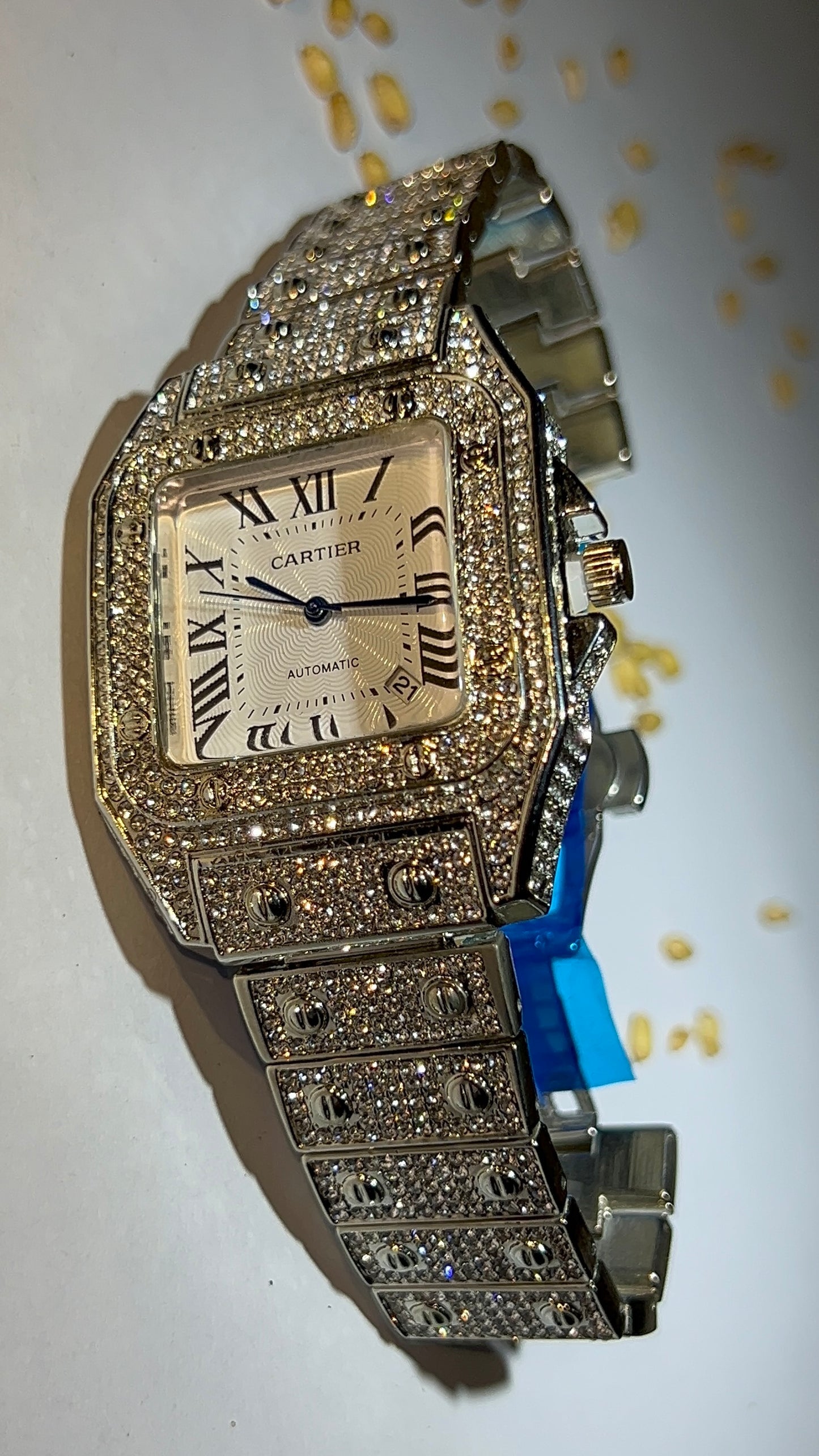 Cartier Iced-Tone Luxury Watch