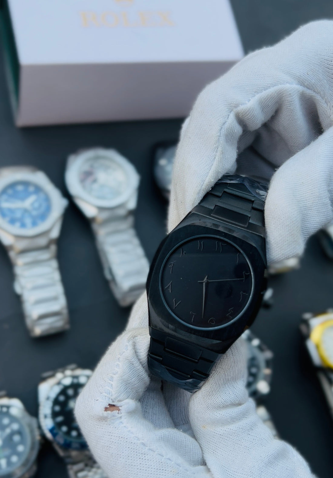 Black Arabic Aura Stainless steel