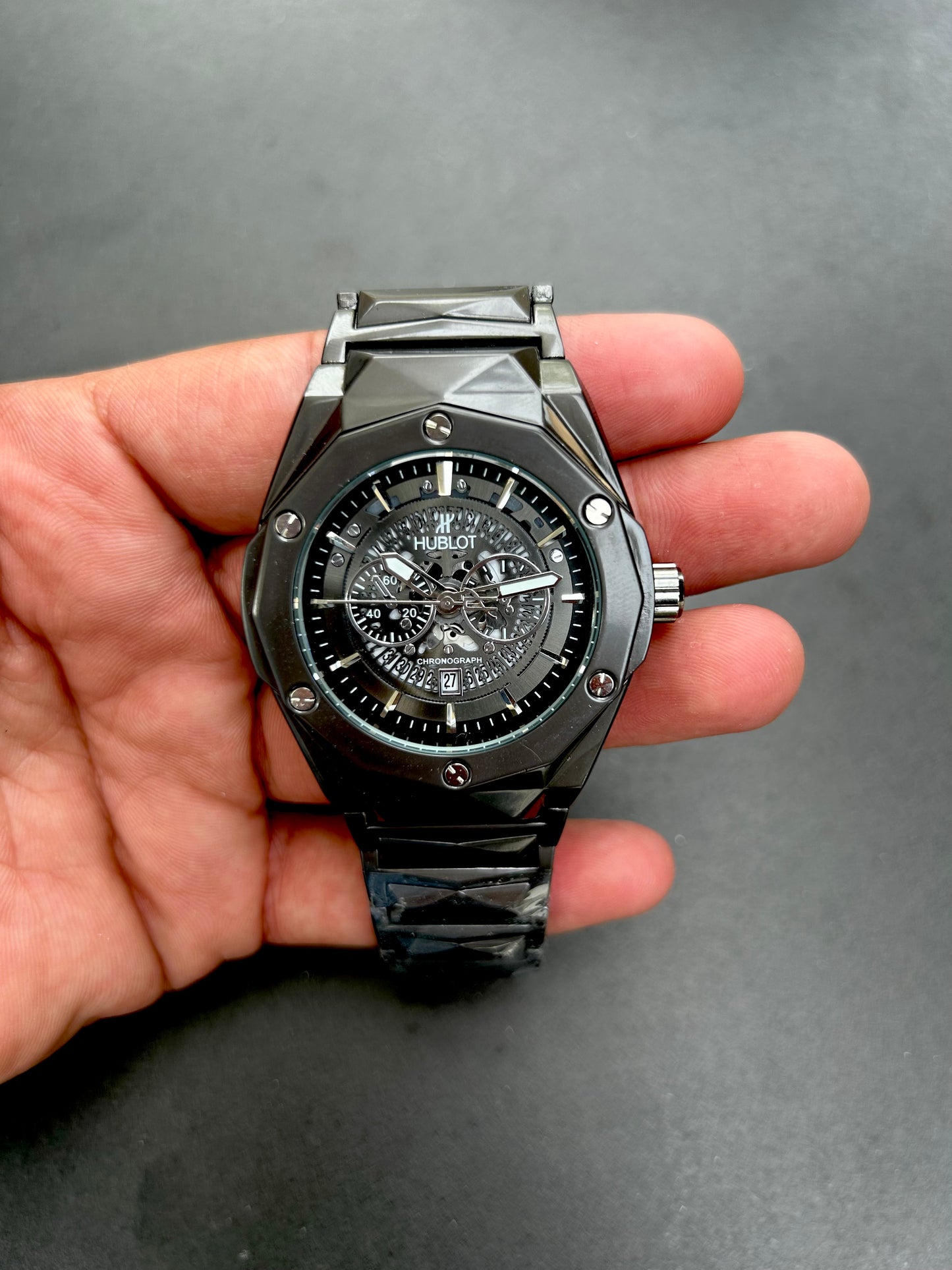 Hublot Cut Black Spider Chrono Dial