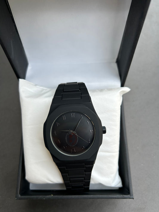 Black Arabic Aura Watch