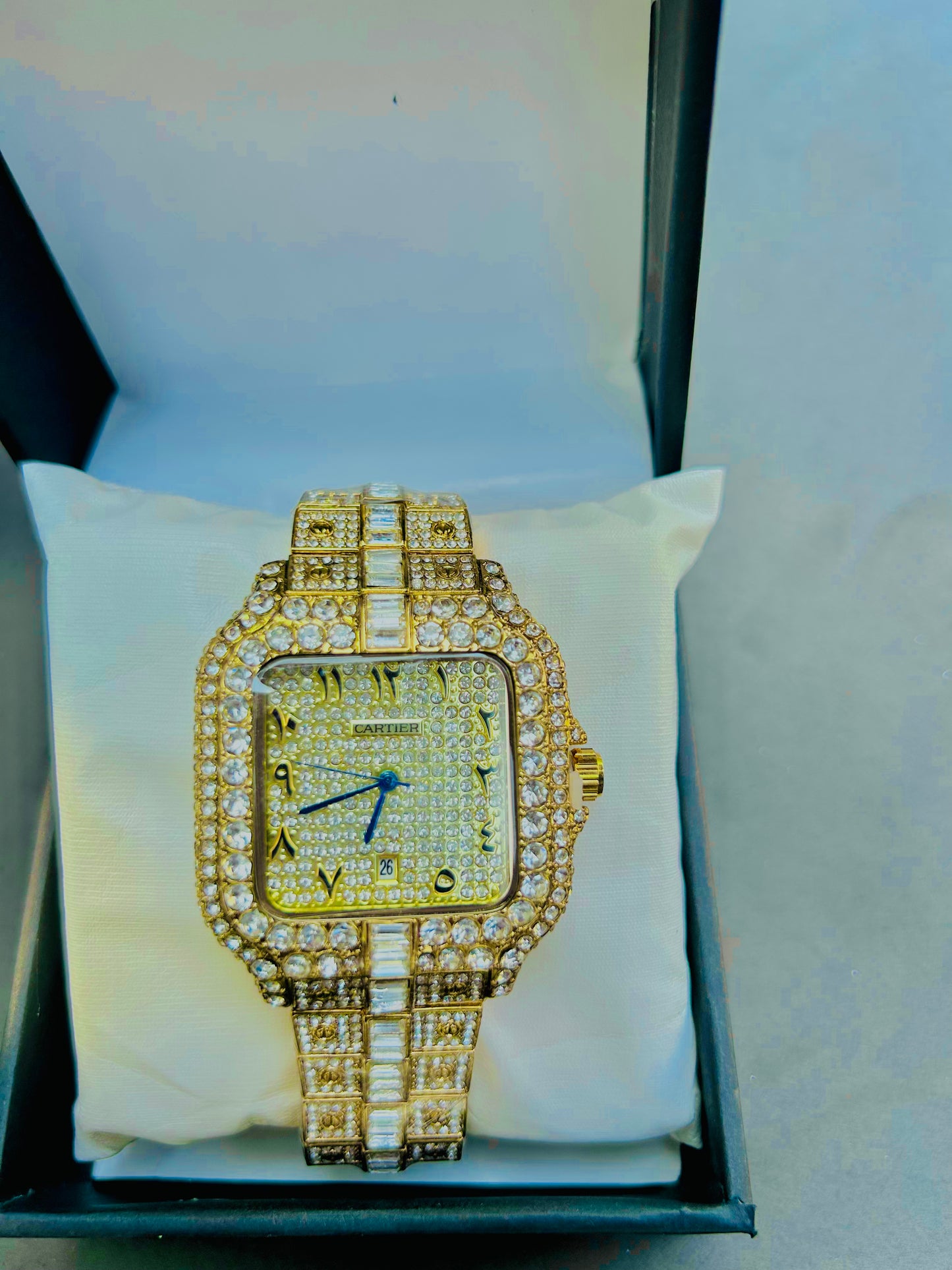 Cartier Iced-Tone Luxury Watch